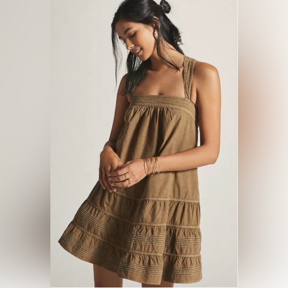 Pilcro Brown Midi Dress